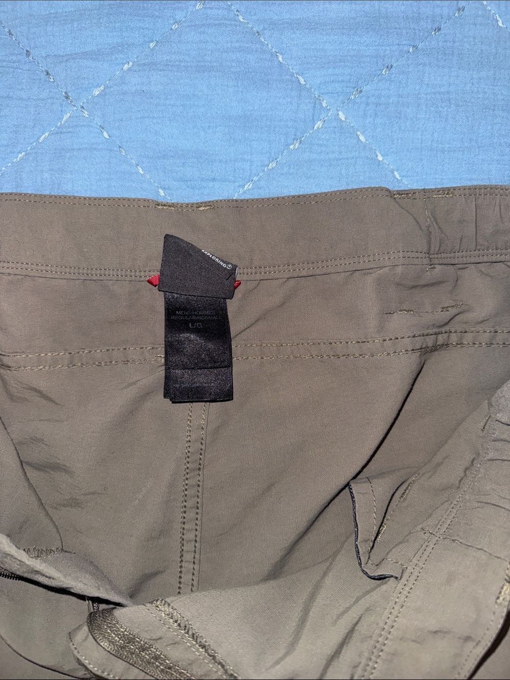 The North Face Men's Olive Brown Cargo Shorts - Picture 4 of 4
